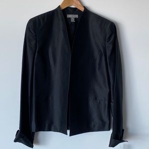 New With Tags Kate Hill Black Silk Jacket / Size 10